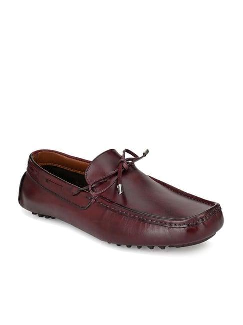 san frissco men's maroon boat shoes