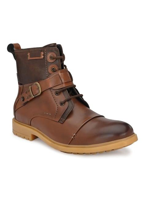 san frissco men's tan casual boots