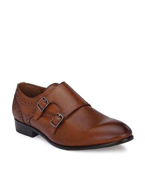 san frissco men's tan monk shoes