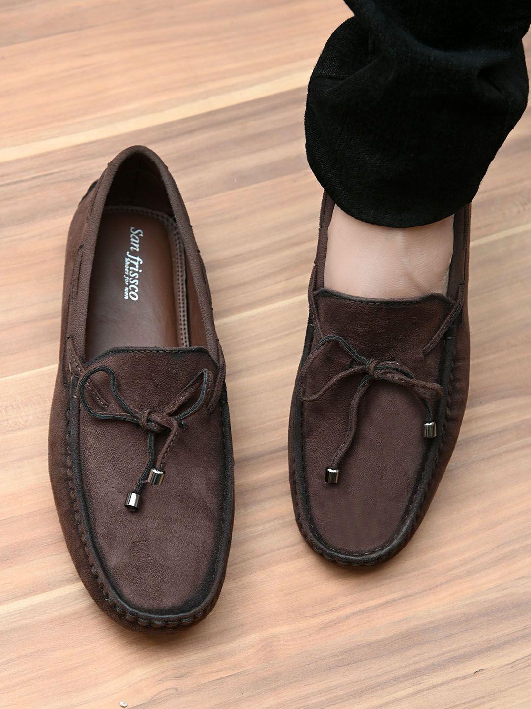 san frissco men brown lightweight loafers