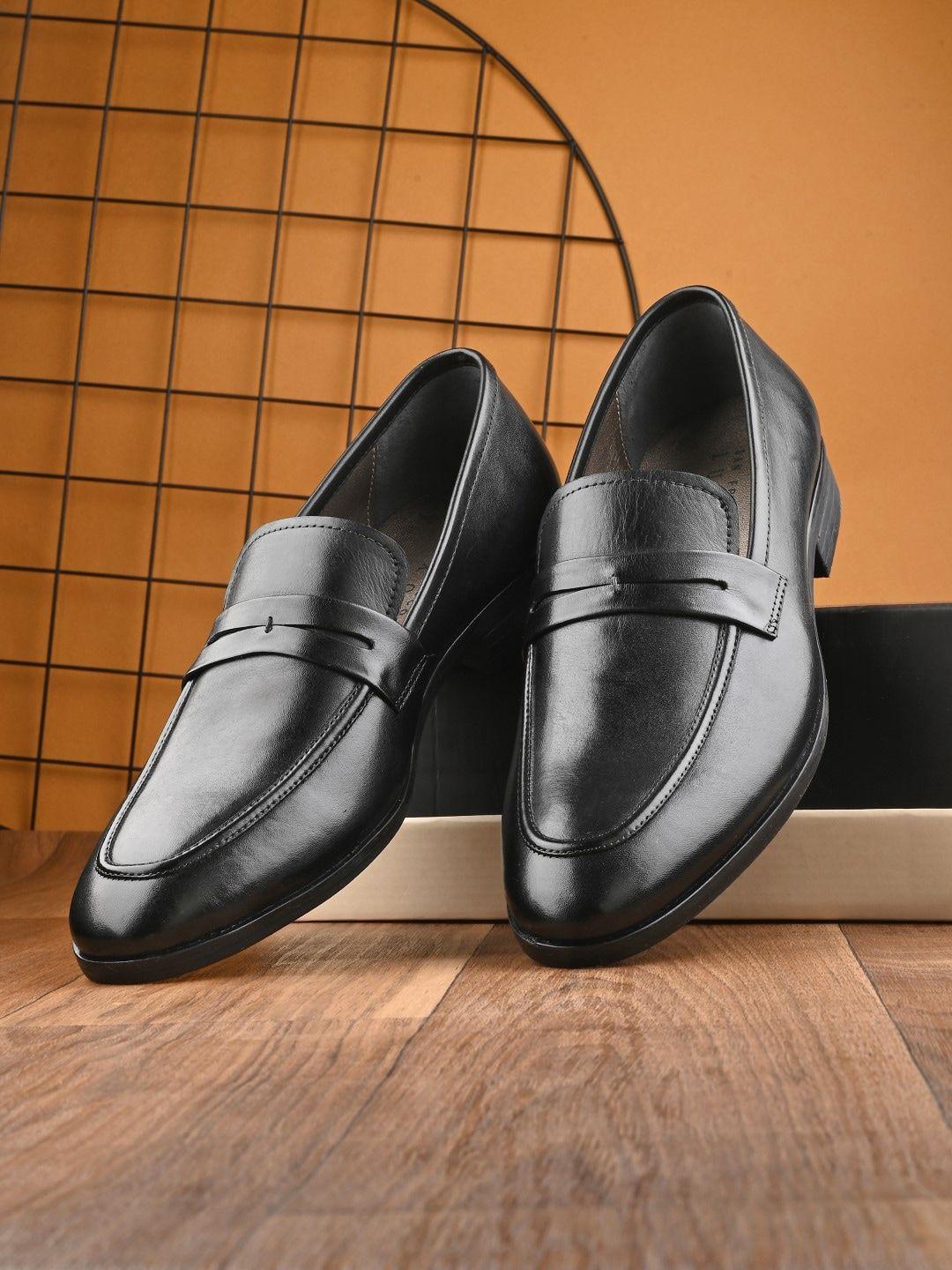 san frissco men genuine leather slip-on formal loafers