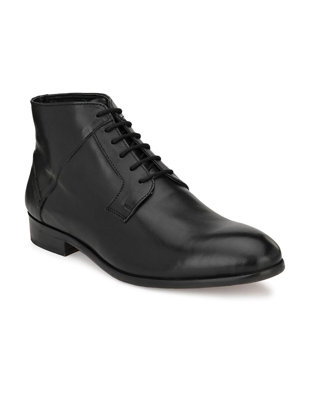 san frissco men leather mid-top regular boots