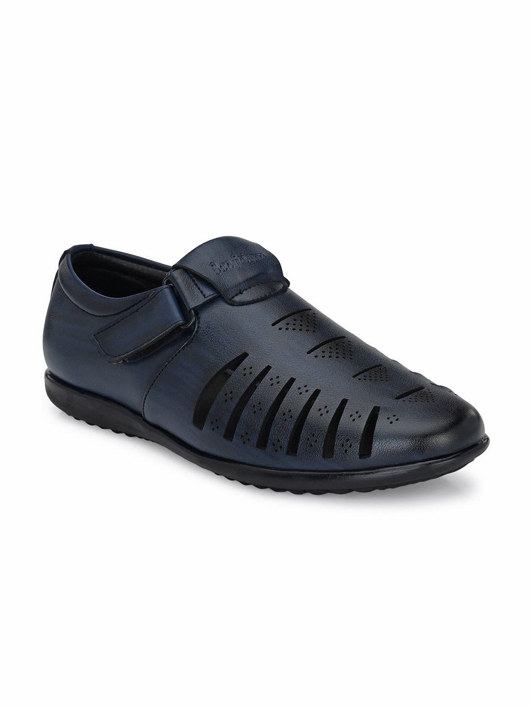 san frissco men navy blue fisherman sandals