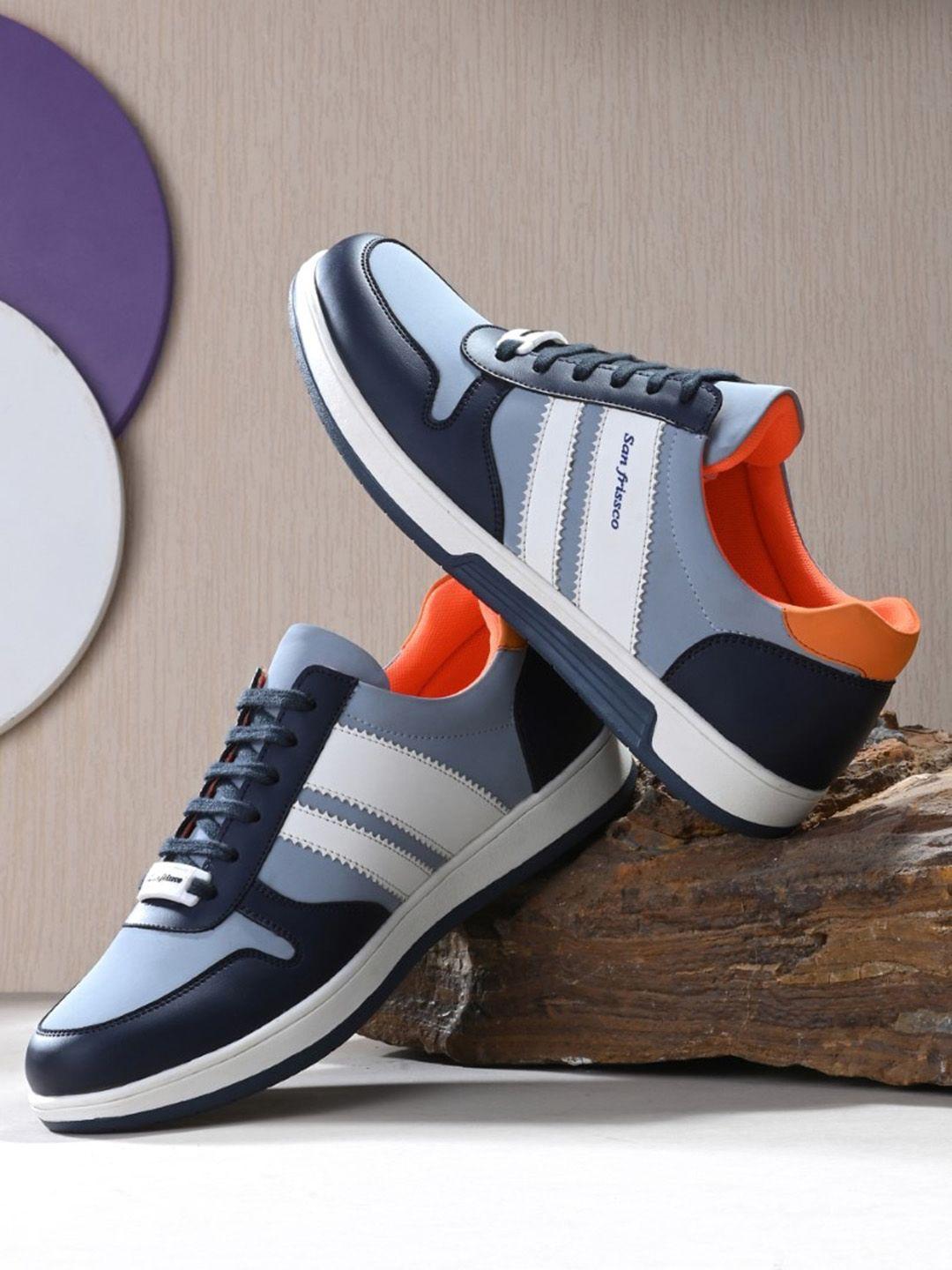 san frissco men striped sneakers