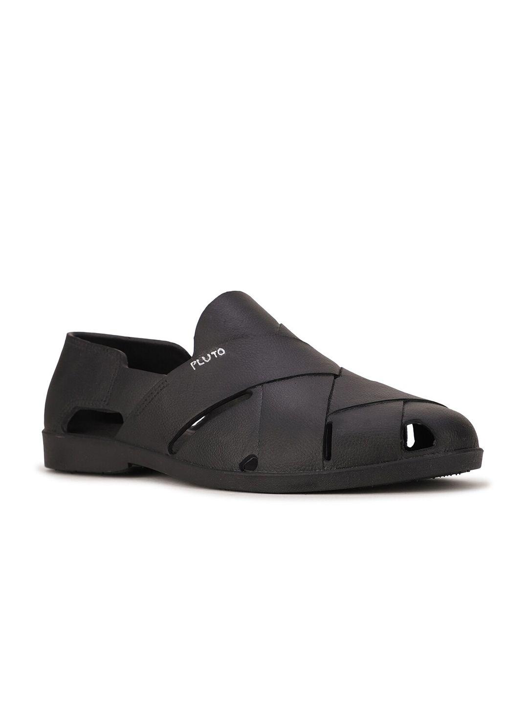 sandak by bata men black comfort sandals