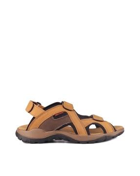 sandals with genuine leather upper