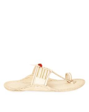 sandals with fabric upper regal beige men leather kolhapuris