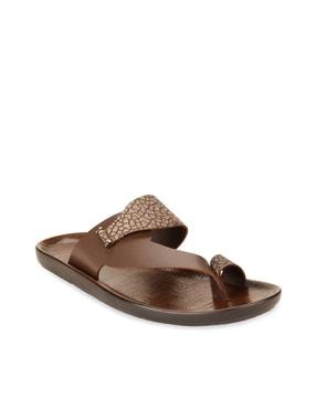 sandals with genuine leather upper