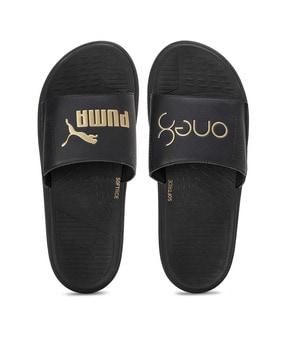 sandals with synthetic upper