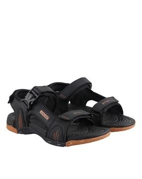 sandals with synthetic upper