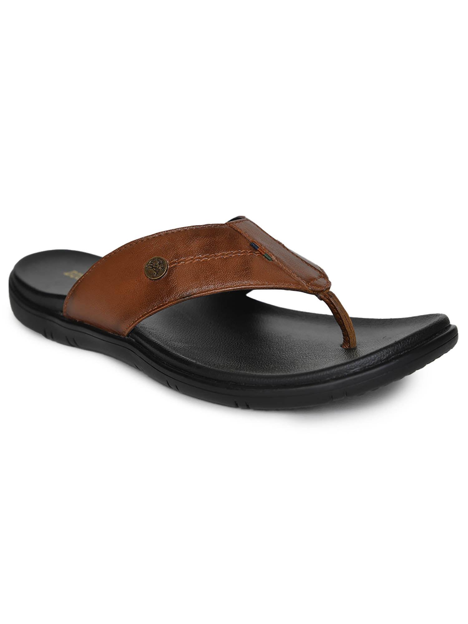 sando full grain natural leather casual sandals for mens