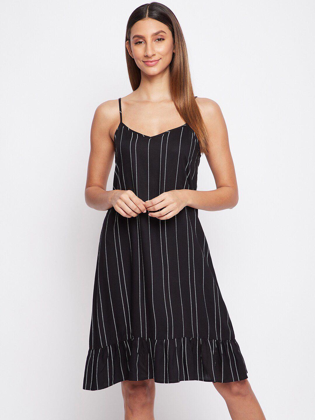 sandy and ritz black striped nightdress