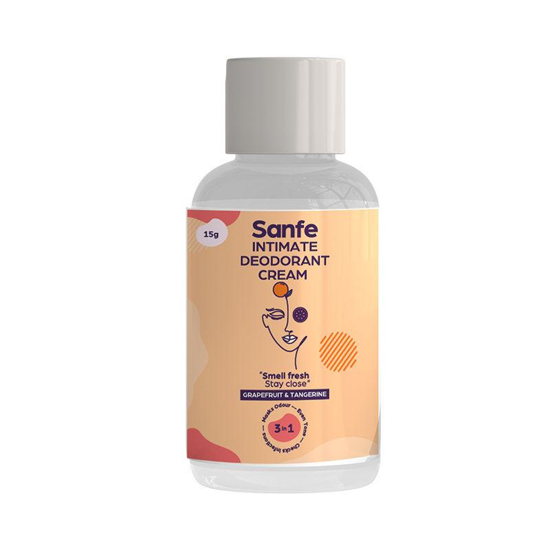 sanfe grapefruit & tangerine intimate deodorant cream