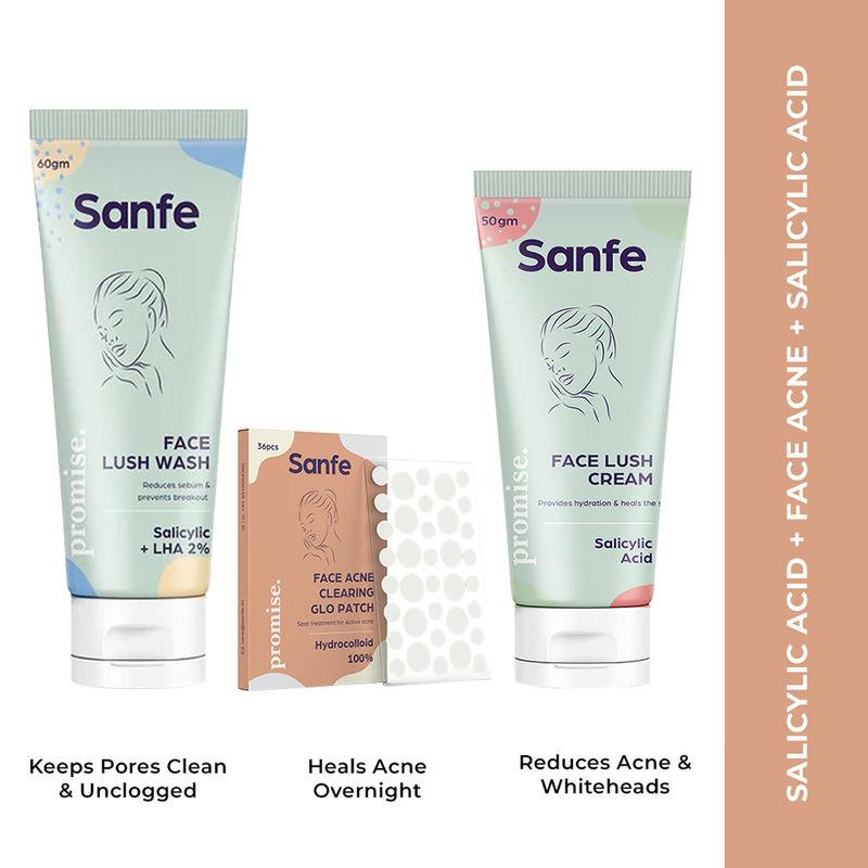 sanfe acne free & clear skin kit