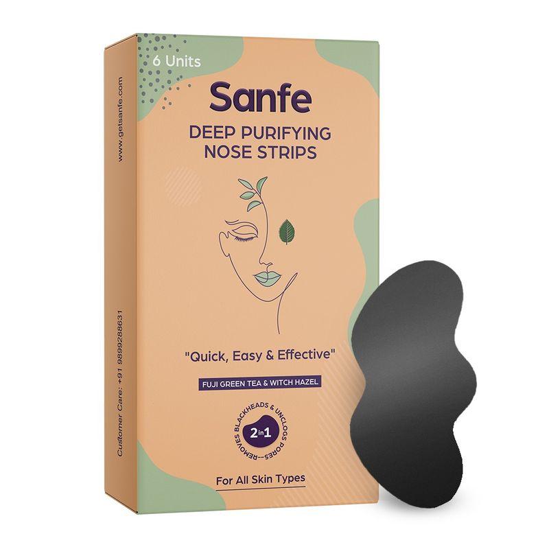sanfe deep purifying nose strips - 6 pcs