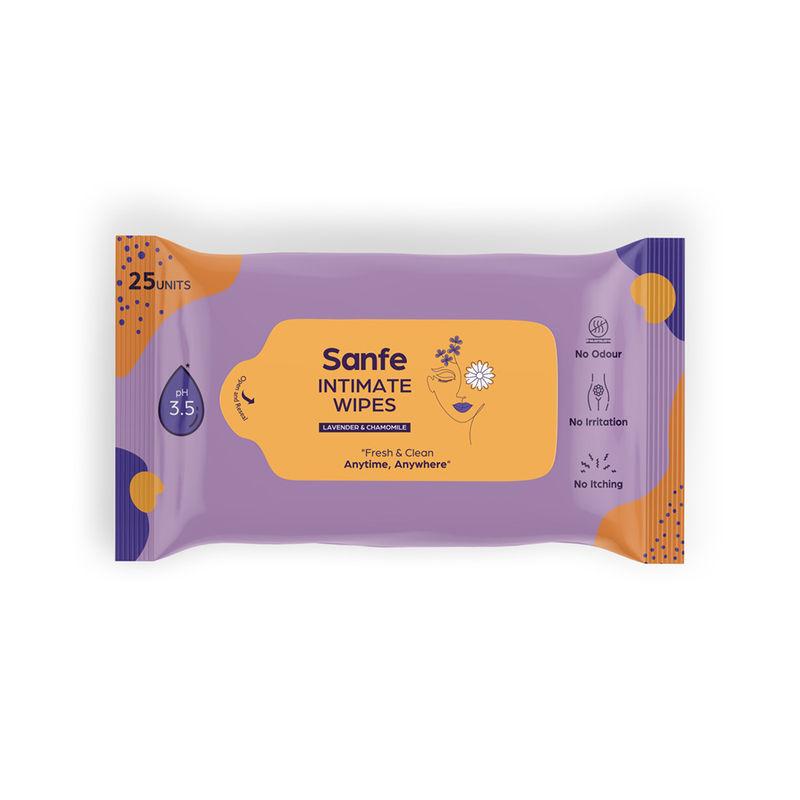 sanfe lavender & chamomile intimate wipes