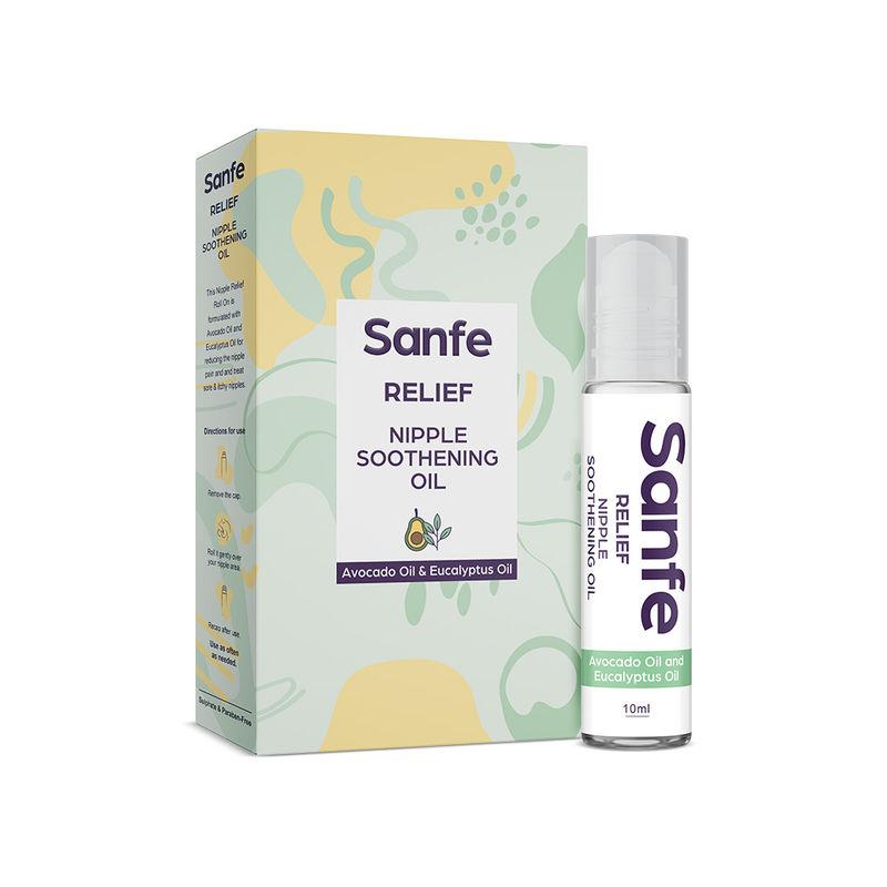 sanfe relief nipple soothening oil with avocado oil and eucalyptus oil