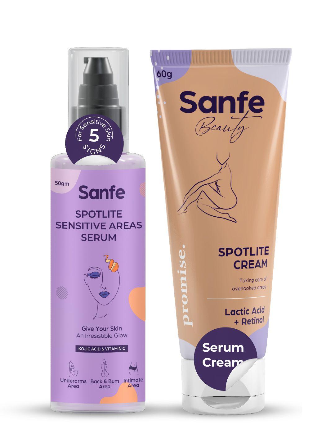 sanfe spotlite body kit - cream & serum