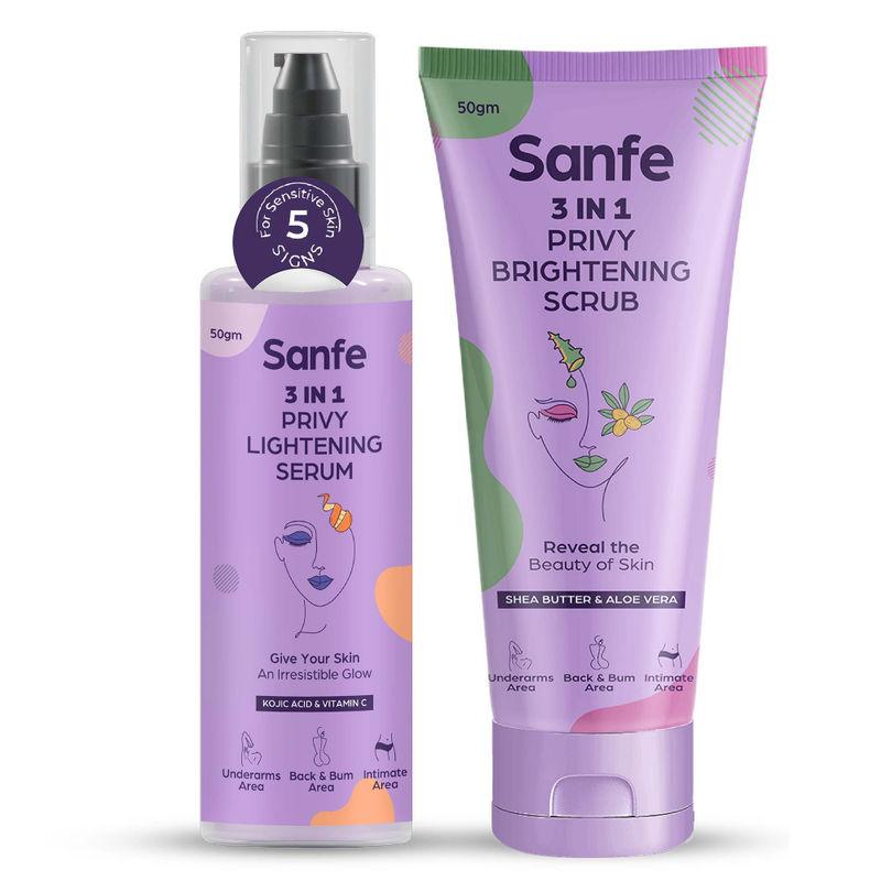 sanfe spotlite lightening & depigmentation combo for dark underarms, inner thighs