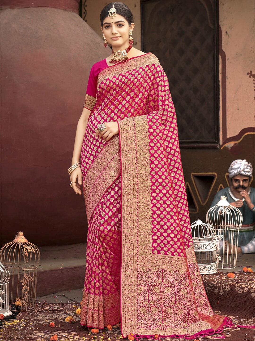 sangam prints woven design zari banarasi saree