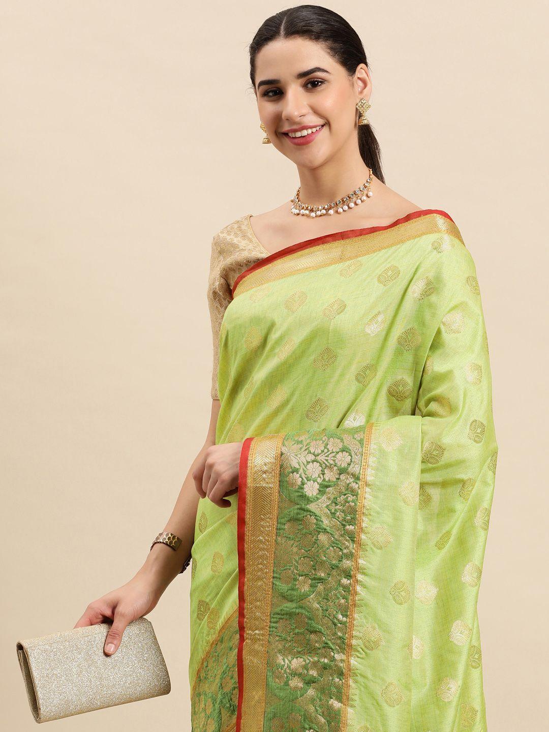 sangam prints ethnic motifs silk blend saree