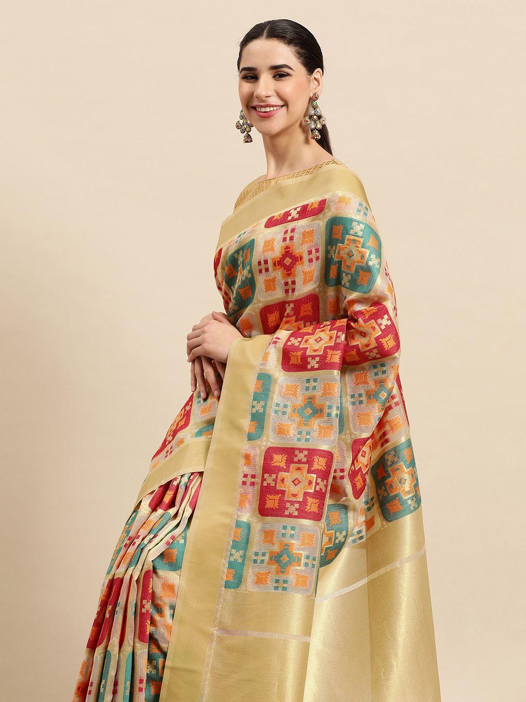 sangam prints pure silk jacquard banarasi saree