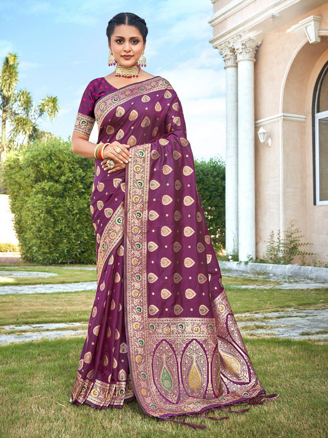 sangam prints woven design zari silk banarasi saree