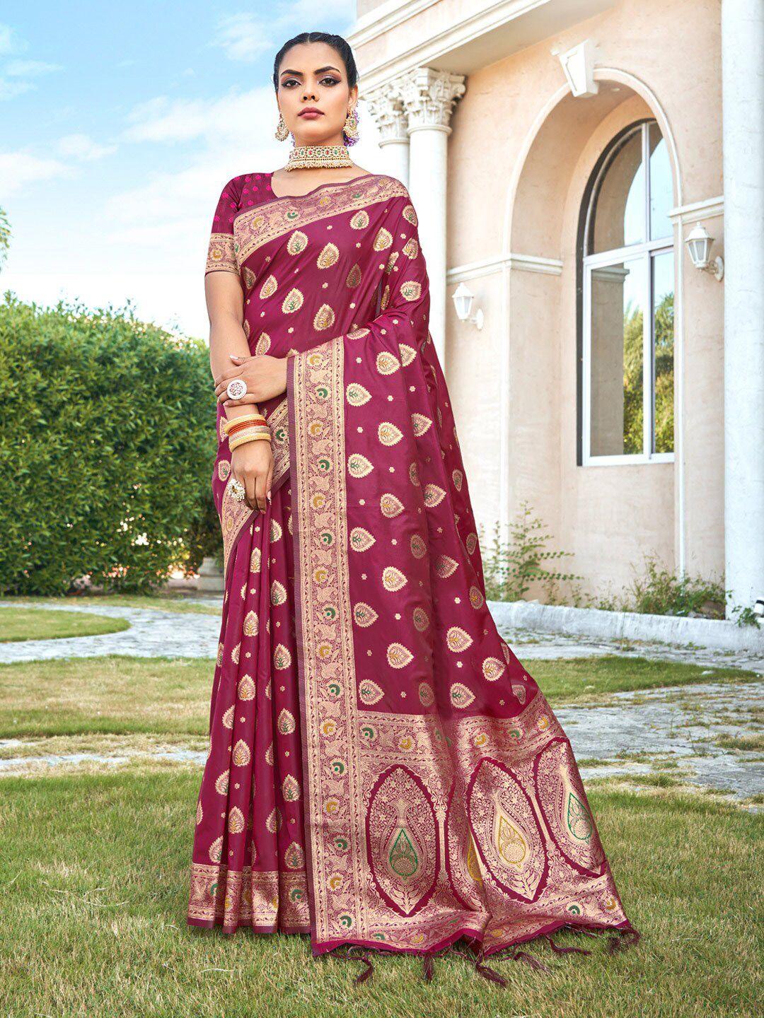 sangam prints woven design zari silk banarasi saree