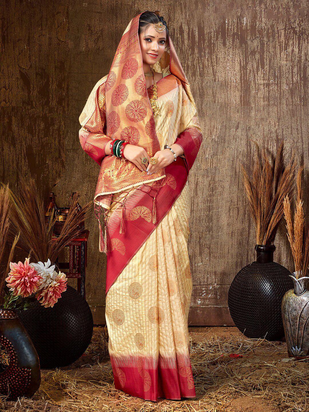 sangam prints woven design zari silk saree