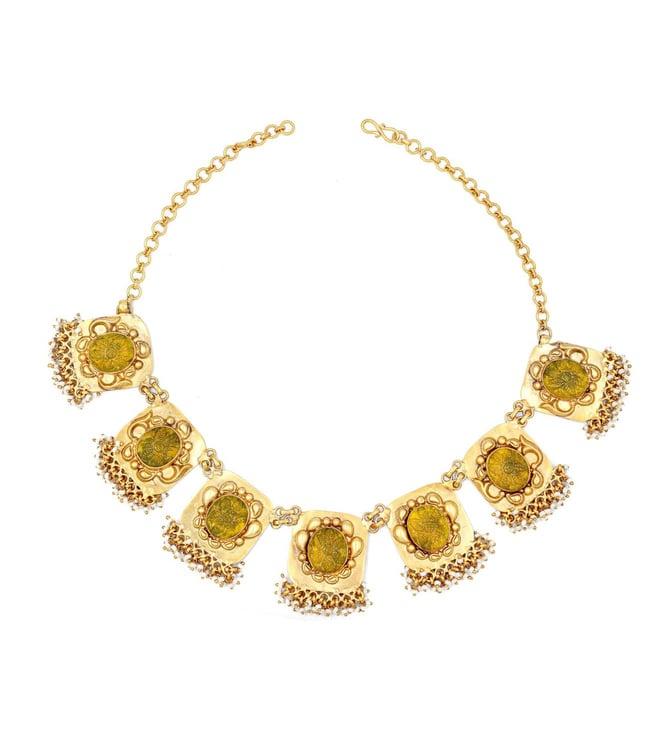 sangeeta boochra dia mirza necklace with citrine hydro