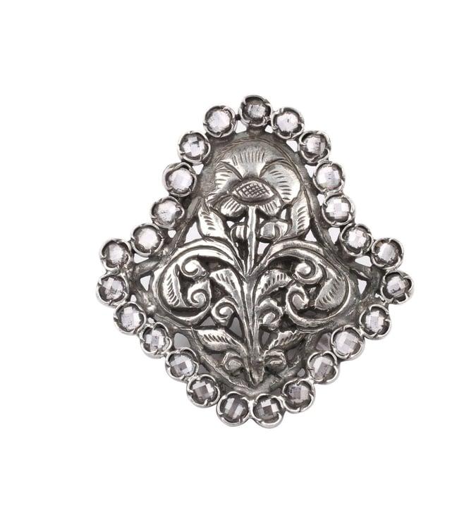 sangeeta boochra silver louise engraving ring