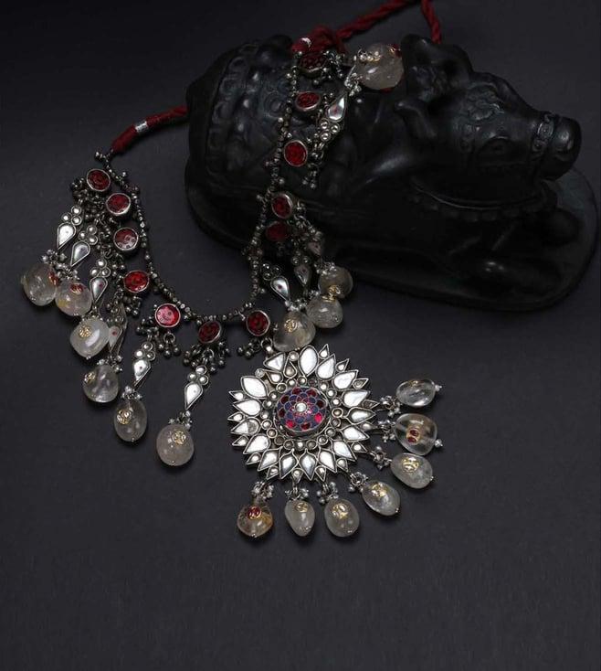 sangeeta boochra silver necklace