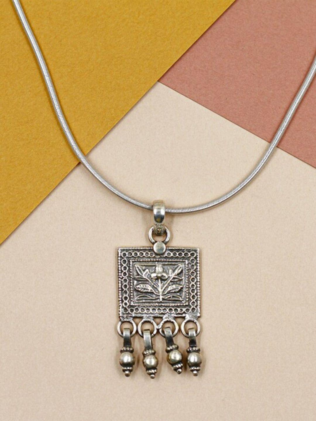 sangeeta boochra sterling silver oxidized necklace
