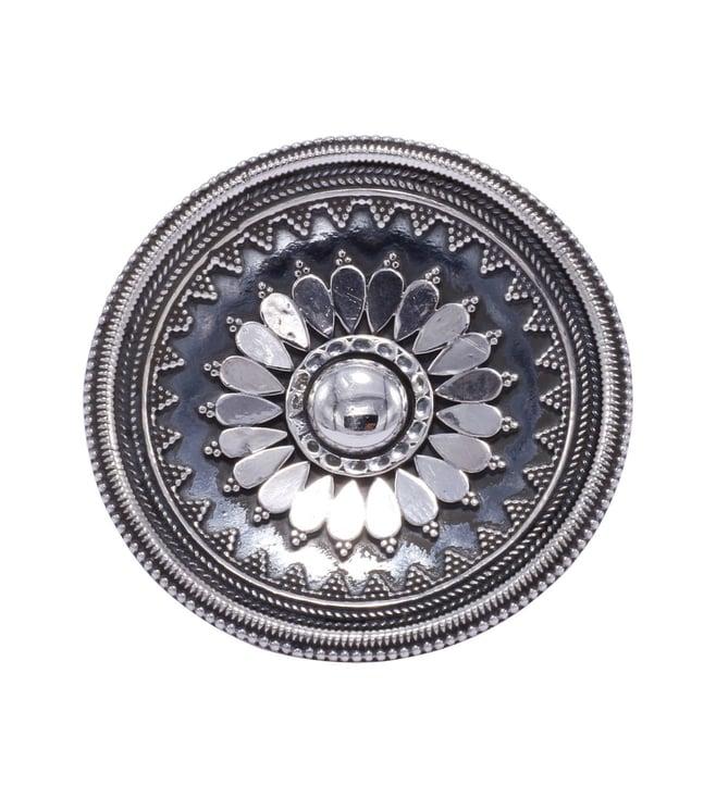 sangeeta boochra tribal chandrika silver ring