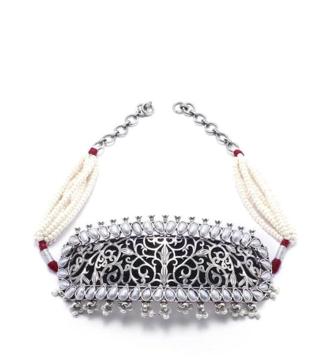 sangeeta boochra x nitibha kaul silver vividh sharia charming choker