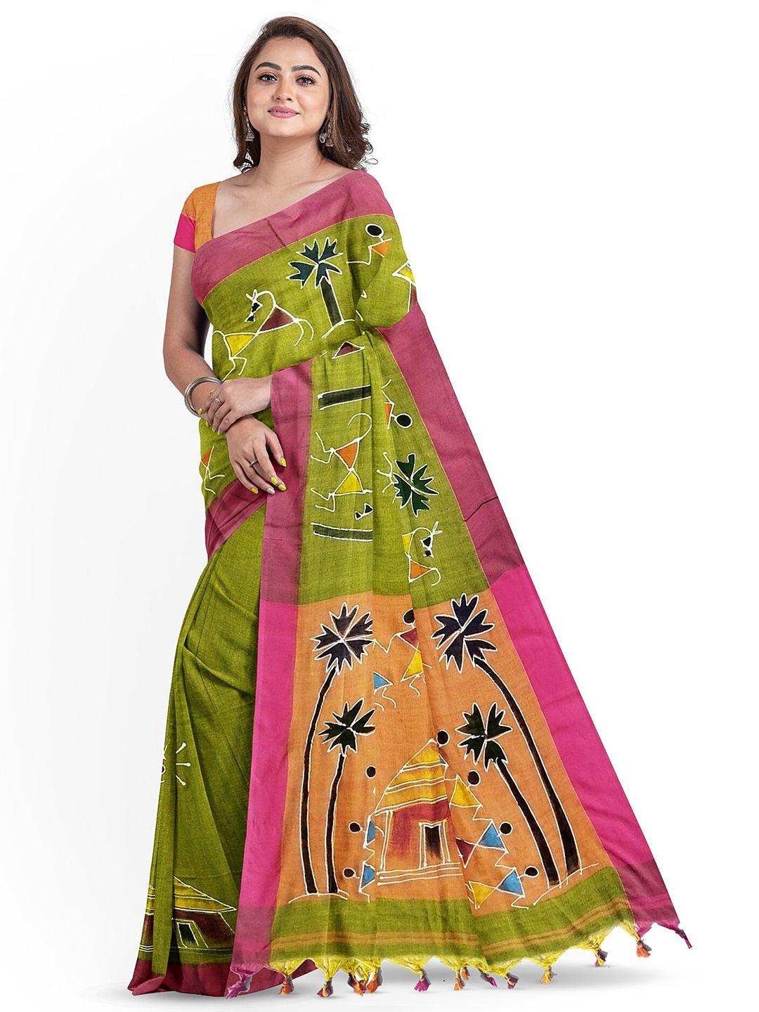 sanghamitra sarees warli pure cotton saree