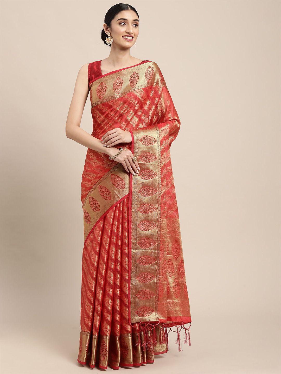 sangria ethnic motifs woven design art silk banarasi saree