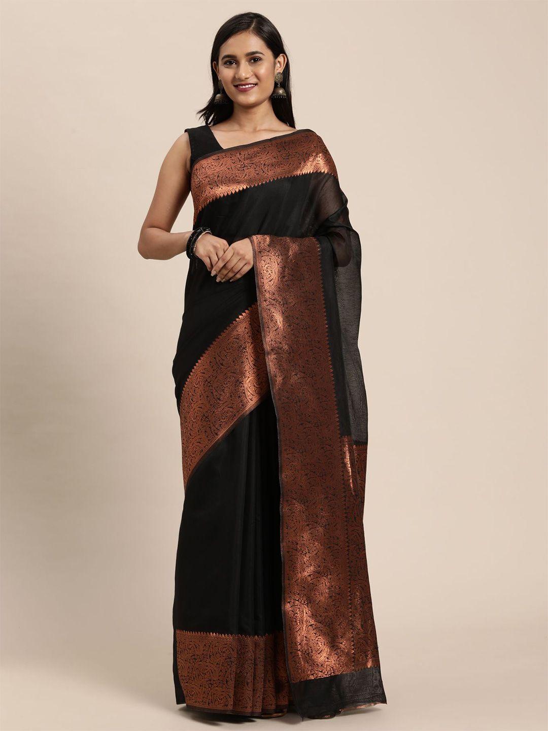 sangria banarasi traditional saree with paisley woven border