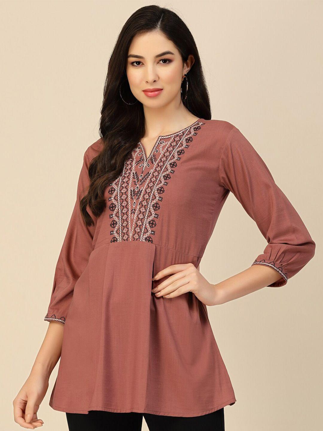 sangria embroidered kurti