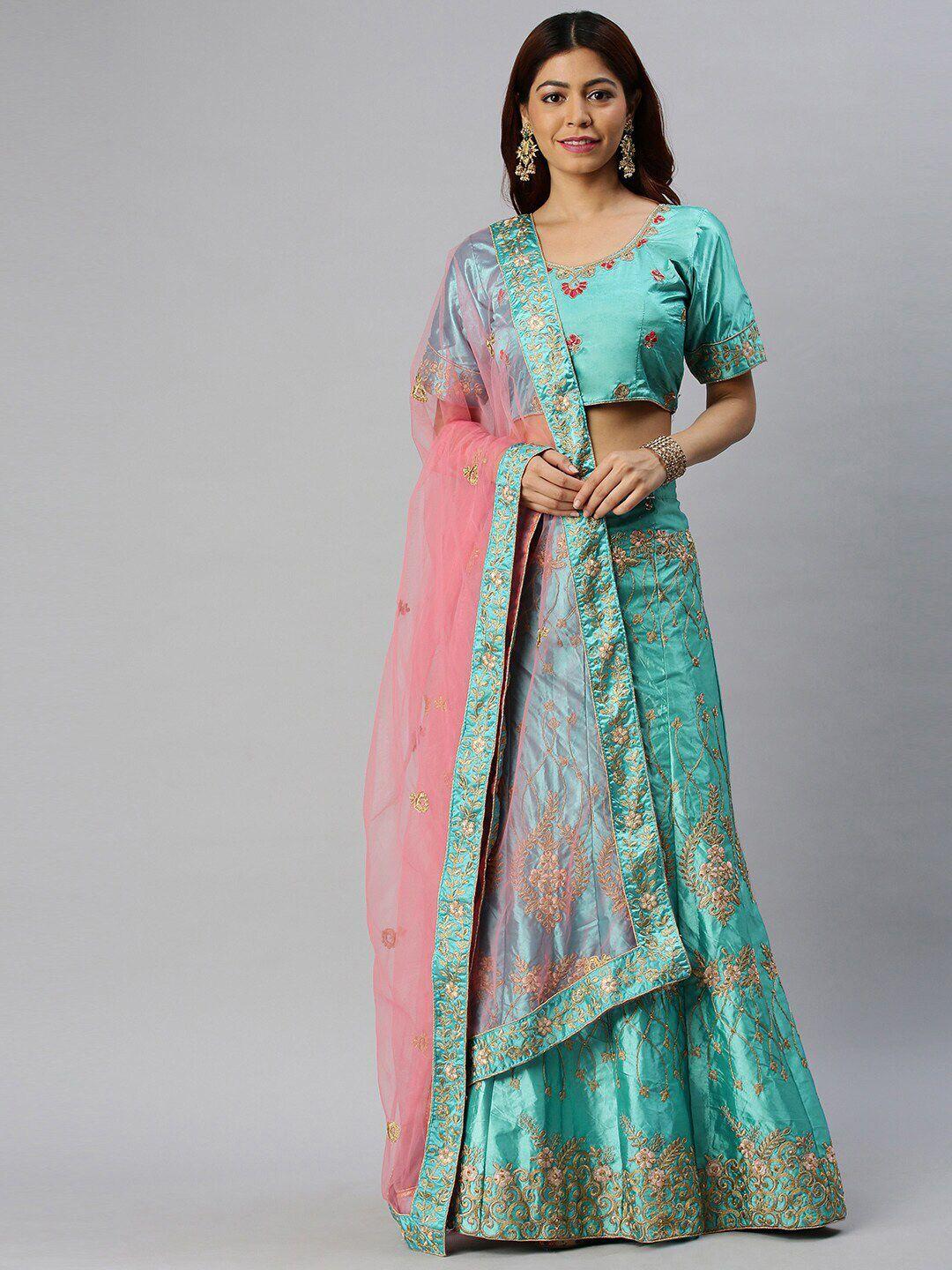 sangria embroidered lehenga choli