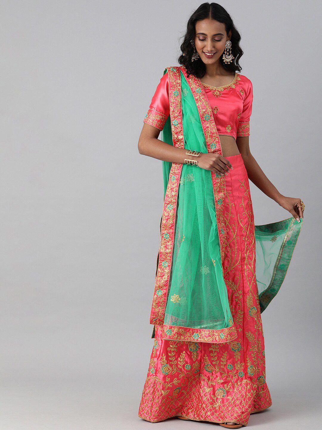 sangria embroidered lehenga choli