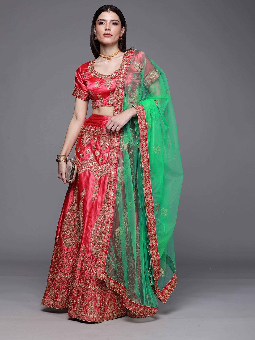 sangria embroidered lehenga choli