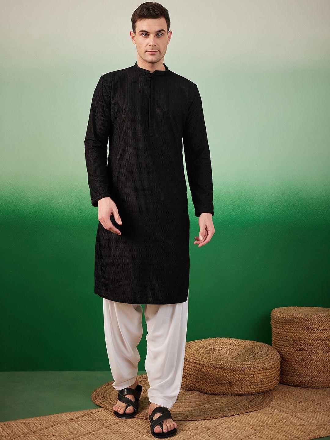 sangria embroidered pure cotton straight kurtas