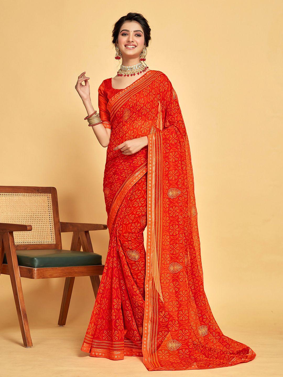 sangria ethnic motifs printed saree