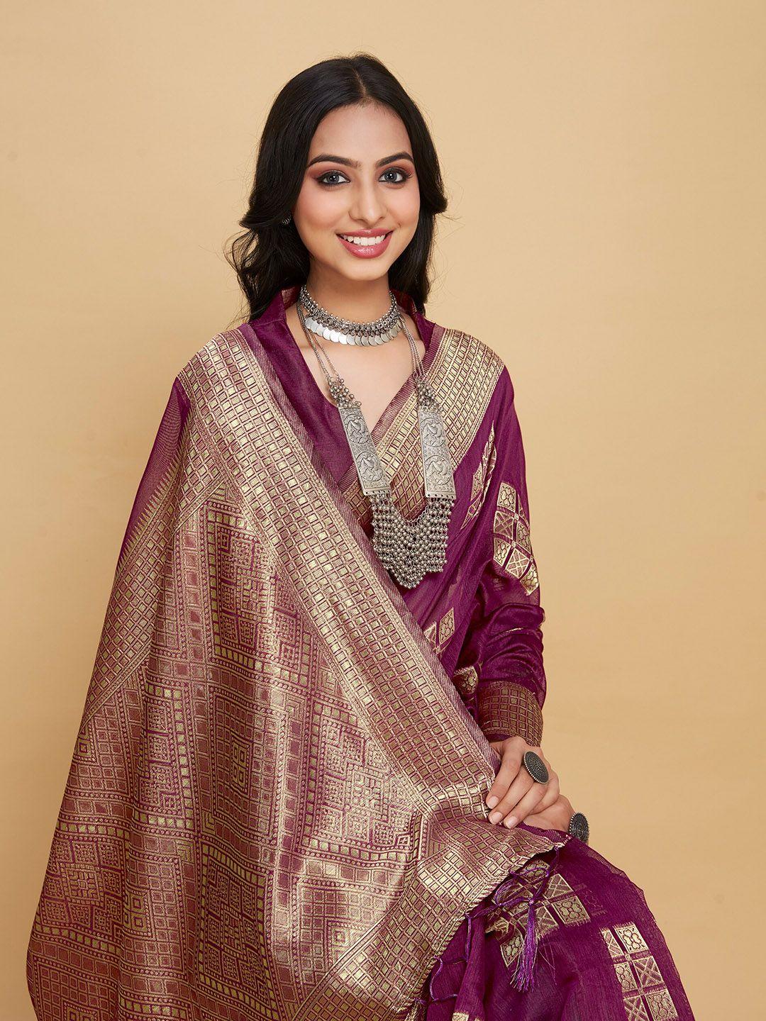 sangria ethnic motifs woven design zari saree