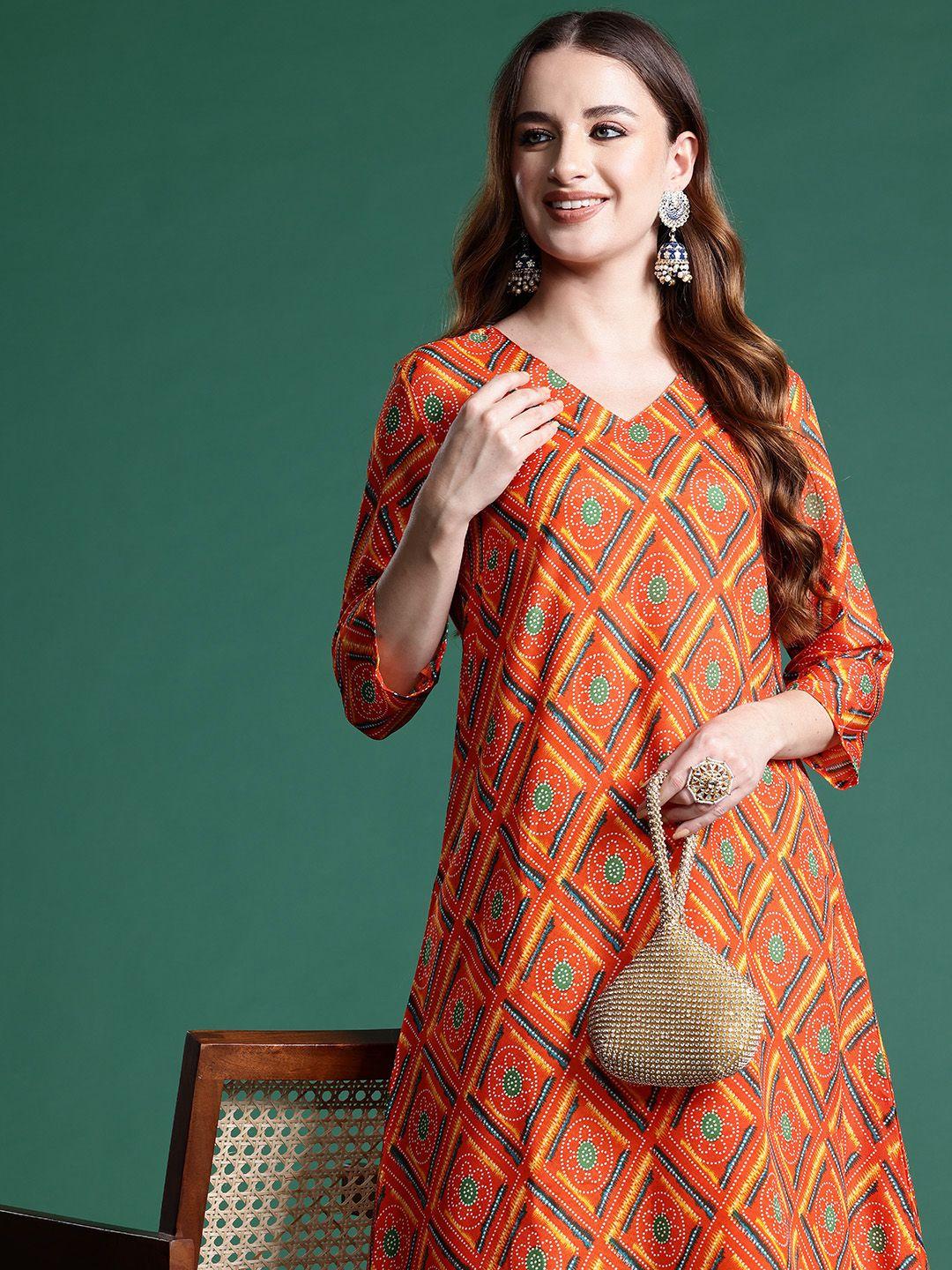 sangria ethnic printed kurta