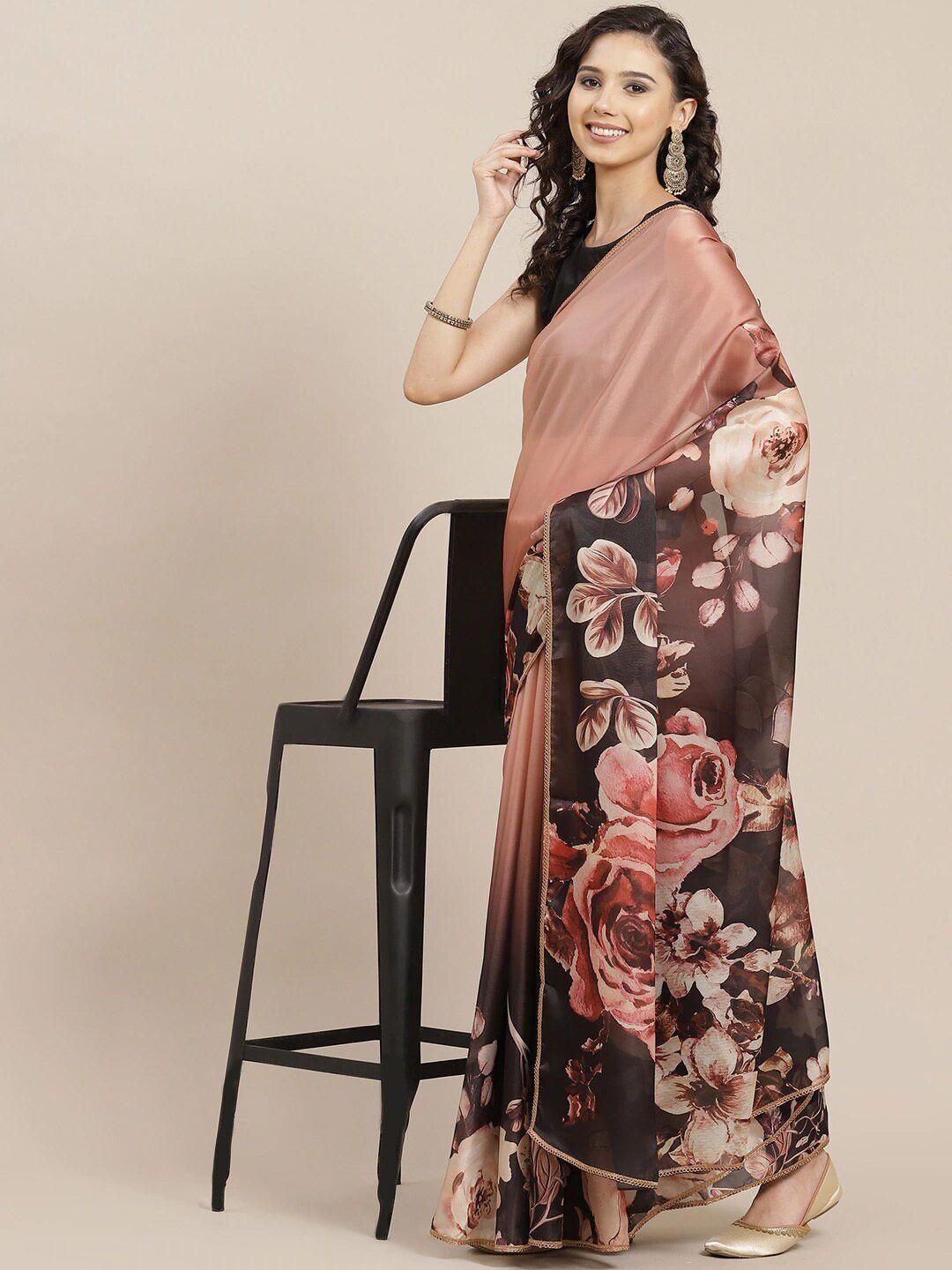 sangria floral printed saree