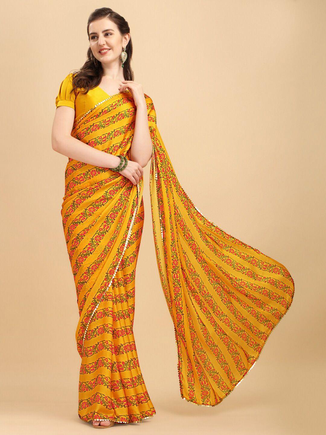 sangria floral printed saree