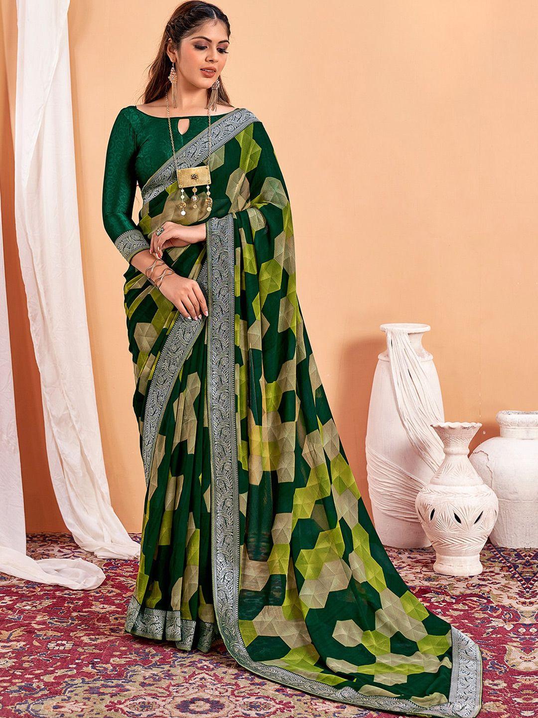 sangria geometric woven design saree