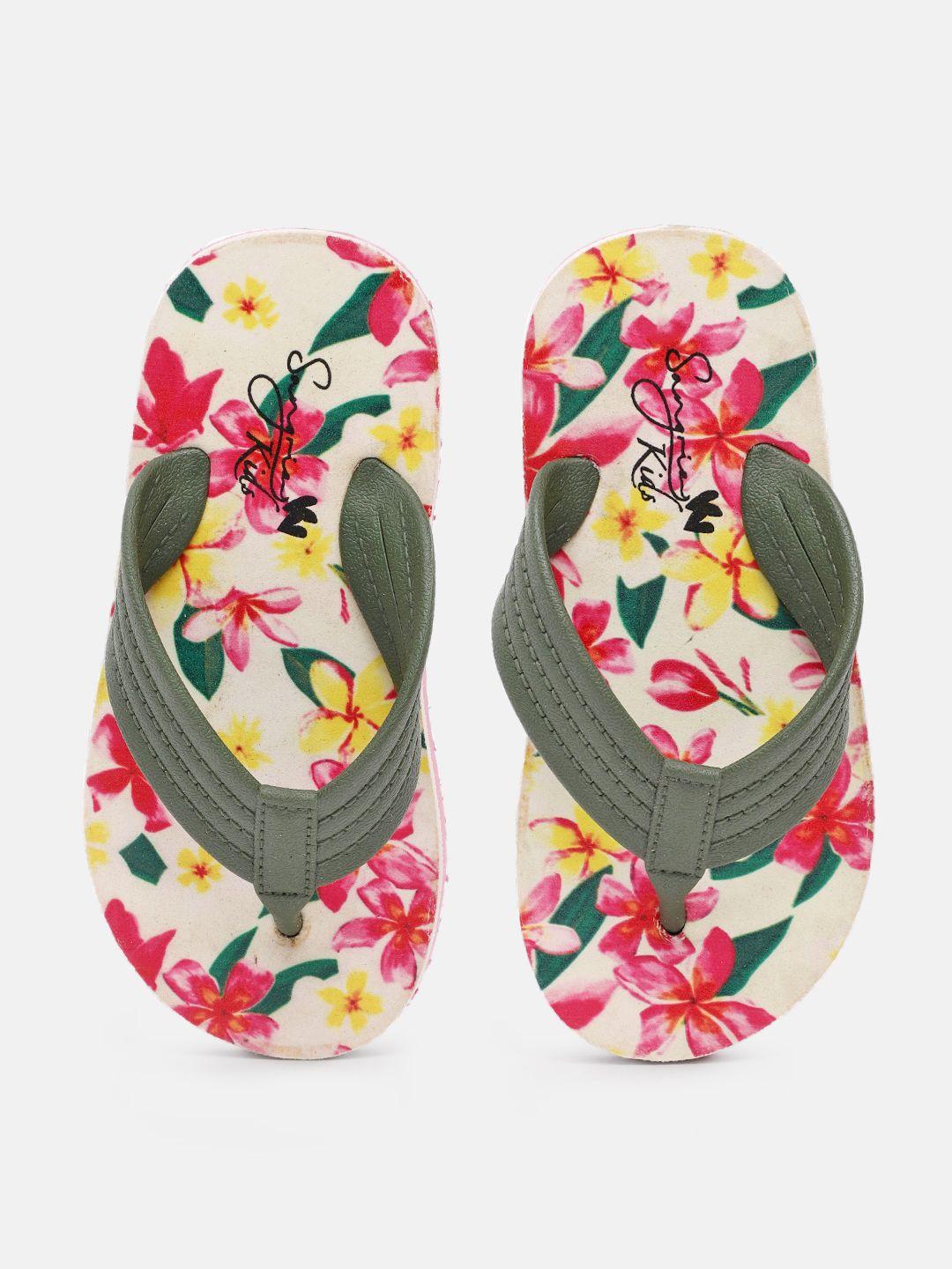 sangria girls printed thong flip flops